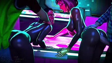 Fandel Tales - Elf, mage and warrior gangbanged by dungeon monsters