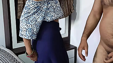 Cute Indian wife has sex with father-in-law in video