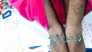 married couples enjoying roleplay romance in flower bed in kitchen side