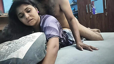 Mallu step-mom nighty blow job and hot sex with step-son