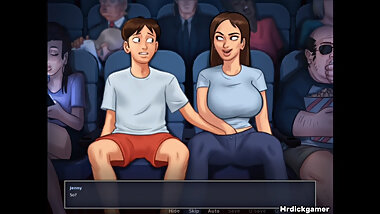 SUMMERTIME SAGA Stepsister gets her pussy fingered Hard by her young stepbrother