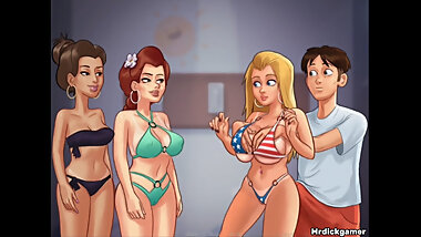 SUMMERTIME SAGA My girlfriend wants a relaxing massage as I give her the pleasure of it