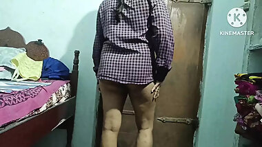 Telugu wife cheating hot hasbend and faking har house owner in house