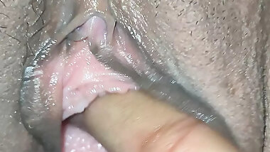 Fingering in step sister's tits pusssy