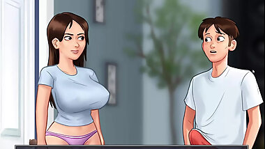 hot desi bhabi dever in summertime saga