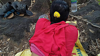 College student outdoor romance with neighbour step uncle