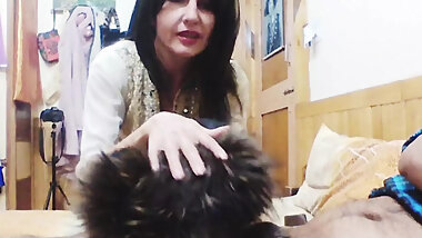 Stepson Loves cute stepmom in Bed