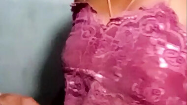 Indian Desi Step Sister Showing Her big Boobs and press tits