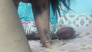 Desi bhabi hot in his room when husband going to market full open