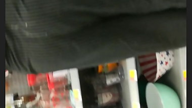 Spraying cum on unsuspecting Indian woman