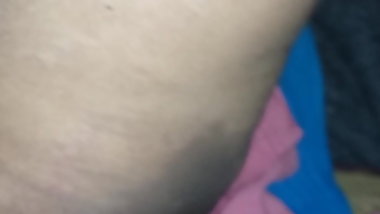 Indian village girl playing hand jab