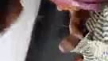 Satin Silk Saree maid sucking dick