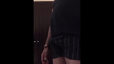 Sexy boy showing bulge