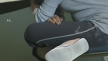 Indian Teen Flip Flops Dangling