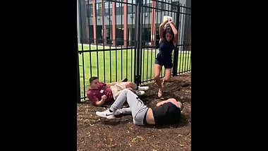 Threesome with two white men and a angry Indian lady