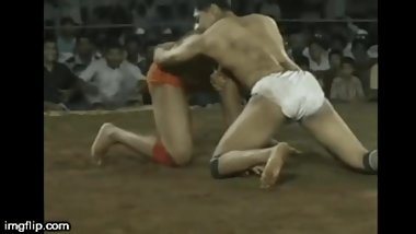 Indian wrestler's hot ass